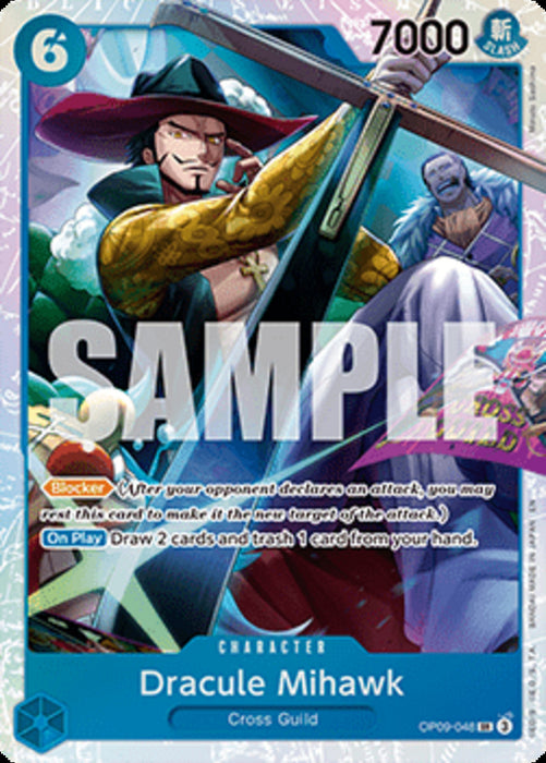 Dracule Mihawk (OP09-048) PRB02 Super Rare Englisch