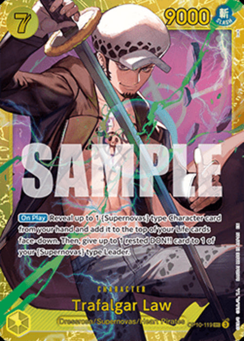 Trafalgar Law (OP10-119) (V.1) PRB02 Secret Rare Englisch