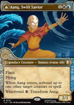 Aang, flinker Retter // Aang und La, Zorn des Ozeans XTLA-347 Rare Deutsch