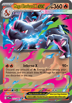 Mega Glurak X ex [Inferno X] PFL-013 Double Rare Deutsch