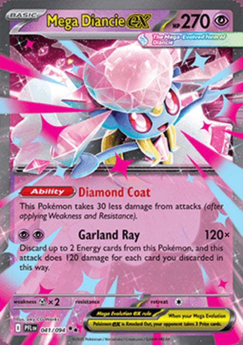 Mega Diancie ex PFL-041 Double Rare Deutsch