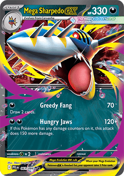Mega Tohaido ex [Greedy Fang | Hungry Jaws] PFL-061 Double Rare Deutsch