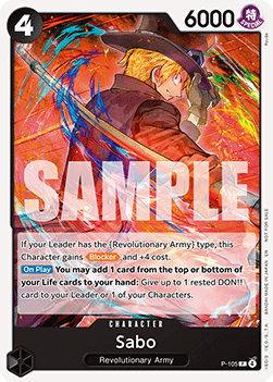 Sabo (P-105) (V.1) P Promo Englisch