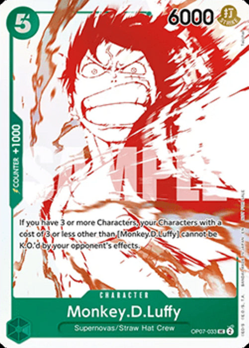 Monkey.D.Luffy (OP07-033) (V.1) UP Uncommon Englisch