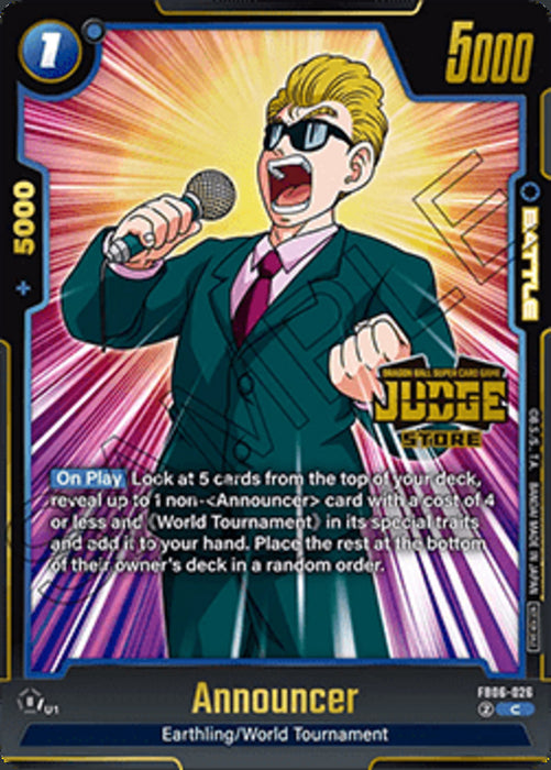 Announcer (FB06-026) (V.1) JPFW Common Englisch