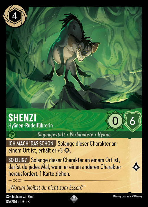 Shenzi - Hyänen-Rudelführerin 3INK-085 Super Rare Deutsch