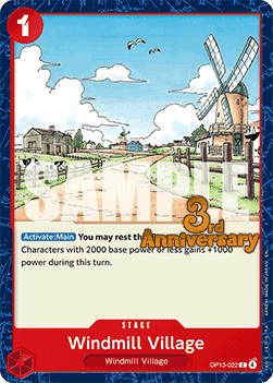 Windmill Village (OP13-022) OP13P Common Englisch
