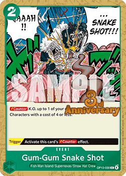 Gum-Gum Snake Shot (OP13-039) OP13P Common Englisch