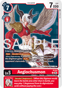 Aegiochusmon (P-213) P Promo Englisch