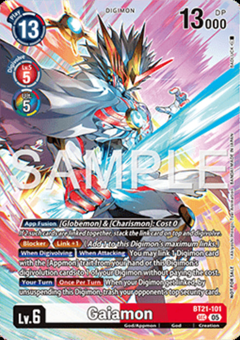 Gaiamon (BT21-101) (V.2) UP Alternative Art Englisch