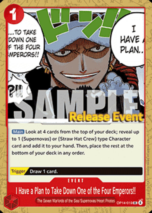I Have a Plan to Take Down One of the Four Emperors!! (OP14-019) OP14P Uncommon Englisch
