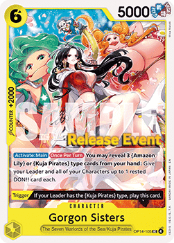 Gorgon Sisters (OP14-105) OP14P Uncommon Englisch