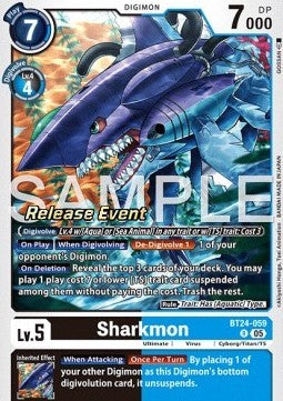 Sharkmon (BT24-059) BT-24P Alternative Art Englisch