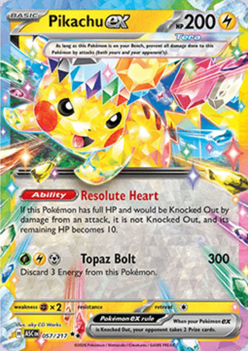 Pikachu ex ASC-057 Double Rare Englisch