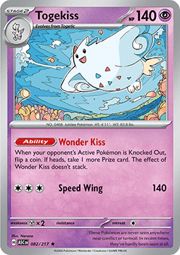 Togekiss ASC-082 Rare Englisch