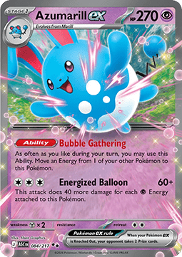 Azumarill ex ASC-084 Double Rare Englisch