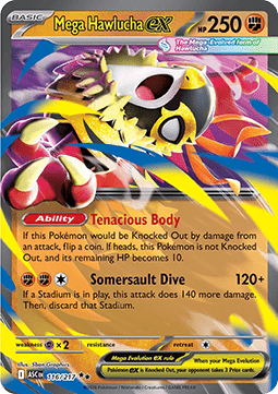 Mega Hawlucha ex ASC-116 Double Rare Englisch