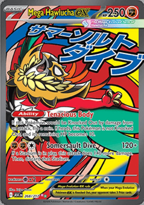 Mega Hawlucha ex ASC-268 Ultra Rare Englisch
