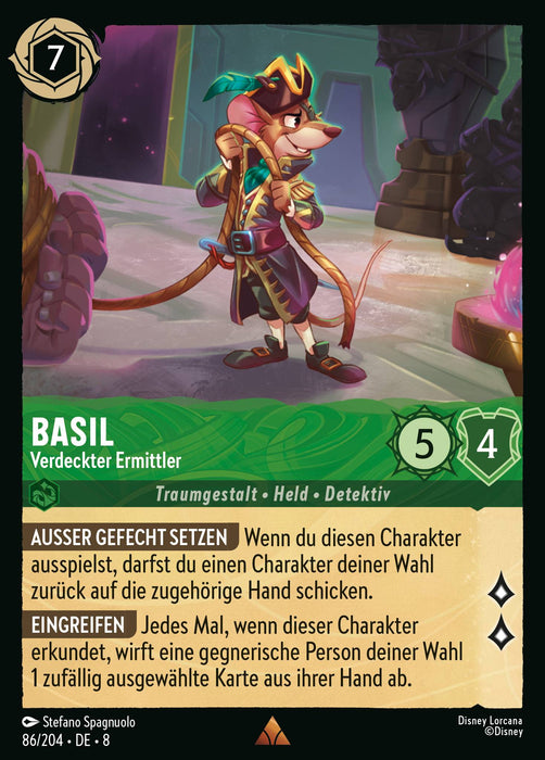 Basil - Verdeckter Ermittler 8JAF-086 Rare Deutsch