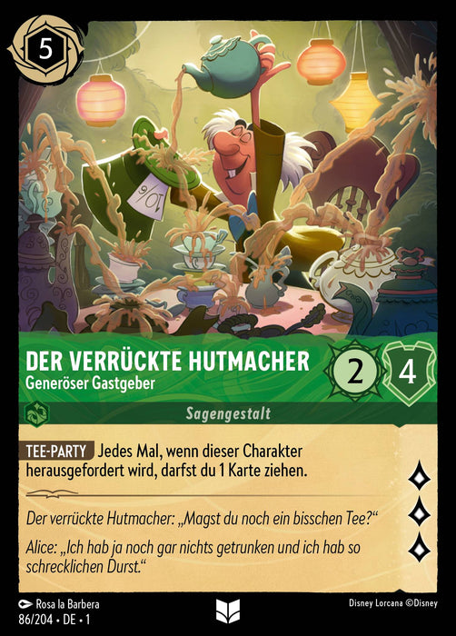 Der Verrückte Hutmacher - Generöser Gastgeber 1TFC-086 Uncommon Deutsch