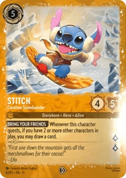 Stitch - Sorgloser Snowboarder PR3-42 Promo Deutsch