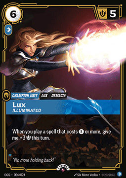 Lux, Illuminated OGNX-006 Rare Englisch