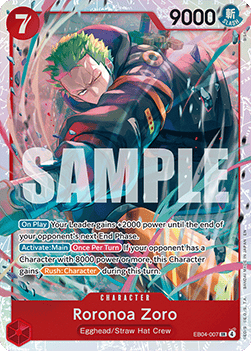 Roronoa Zoro (EB04-007) (V.1) OP15 Super Rare Englisch