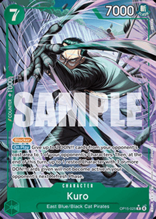 Kuro (OP15-025) (V.2) OP15 Alternate Art Englisch
