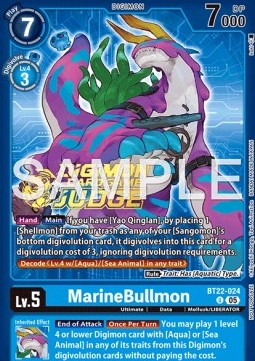 MarineBullmon (BT22-024) JP Alternative Art Englisch