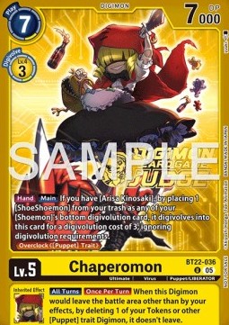 Chaperomon (BT22-036) JP Alternative Art Englisch