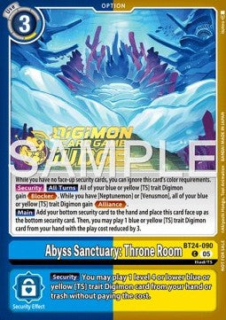 Abyss Sanctuary: Throne Room (BT24-090) JP Alternative Art Englisch
