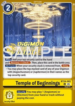 Temple of Beginnings (BT24-093) JP Alternative Art Englisch