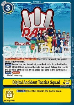 Digital Accident Tactics Squad (P-235) P Promo Englisch