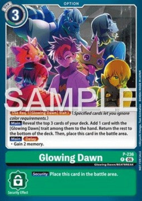 Glowing Dawn (P-236) P Promo Englisch