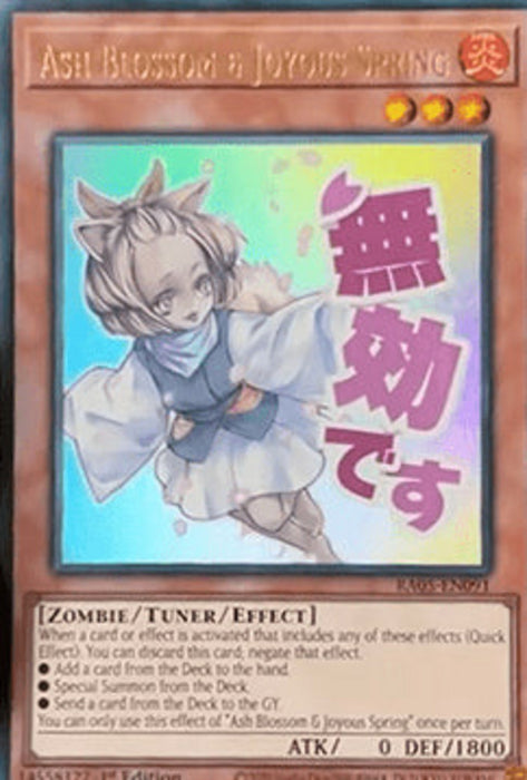 Ash Blossom & Joyous Spring (V.1) RA05-EN091 Ultra Rare Englisch