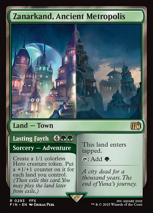 Zanarkand, Ancient Metropolis // Lasting Fayth - Back Face