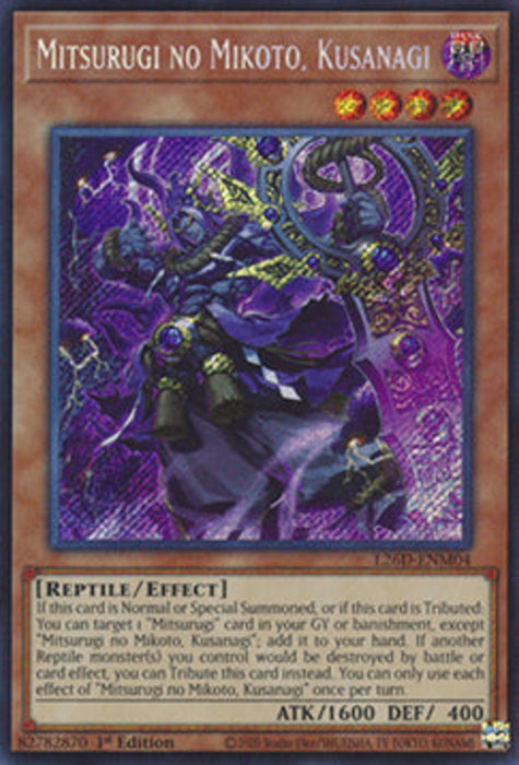 Mitsurugi no Mikoto, Kusanagi L26D-ENM04 Secret Rare Englisch
