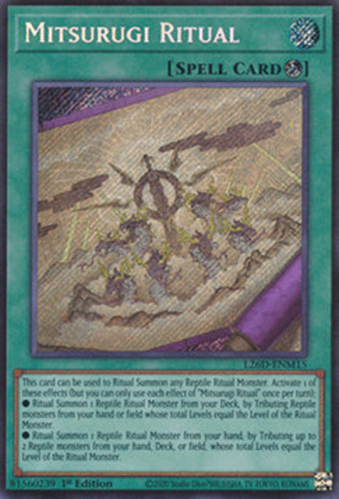 Mitsurugi Ritual (V.2) L26D-ENM15 Secret Rare Englisch
