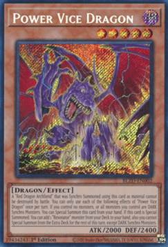 Macht-Vizedrache BLZD-DE002 Secret Rare Deutsch
