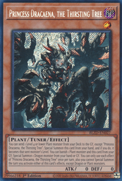 Princess Dracaena, the Thirsting Tree (V.1) BLZD-EN027 Secret Rare Englisch