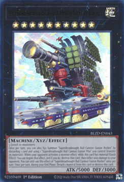 Superdreadnought Rail Cannon Gustav Rocket (V.1) BLZD-EN043 Ultra Rare Englisch