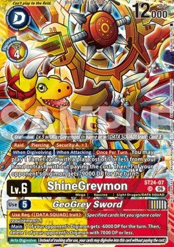 ShineGreymon / GeoGrey Sword (ST24-07) (V.1) BT-25P Alternative Art Englisch