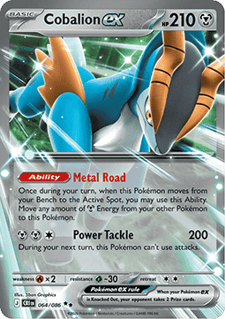 Kobalium ex [Metal Road | Power Tackle] CRI-064 Double Rare Deutsch