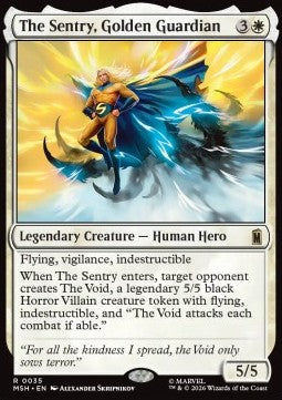 The Sentry, Golden Guardian MSH-35 Rare Englisch