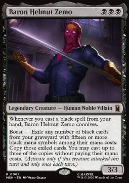 Baron Helmut Zemo MSH-87 Rare Englisch