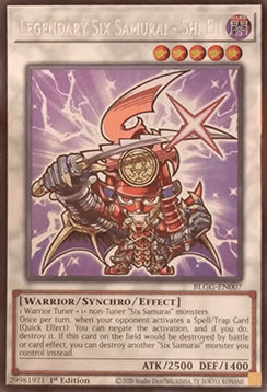 Legendary Six Samurai - Shi En BLGG-EN007 Secret Rare Englisch