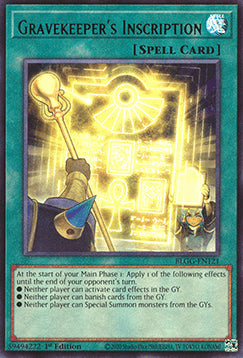 Gravekeeper's Inscription BLGG-EN121 Ultra Rare Englisch