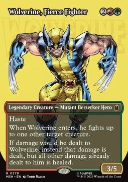 Wolverine, Fierce Fighter XMSH-378 Rare Englisch