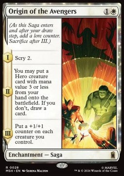 Origin of the Avengers MSH-28 Rare Englisch