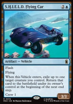 S.H.I.E.L.D. Flying Car MSH-74 Rare Englisch